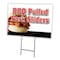 Signmission Bbq Pulled Pork Sliders Yard & Stake outdoor plastic coroplast window, 1824 Bbq Pulled Pork Sliders C-1824 Bbq Pulled Pork Sliders - alternate 1